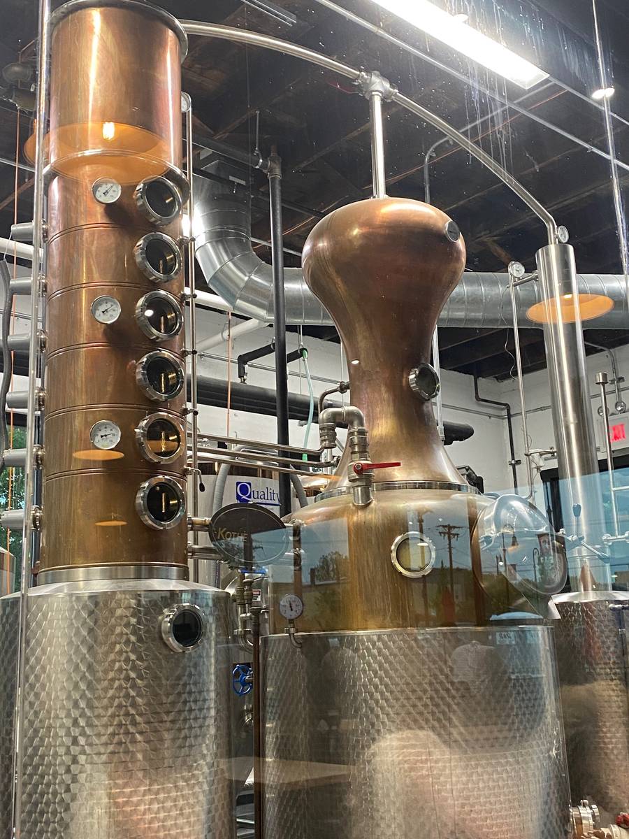 Our copper still at Ardent Spirits